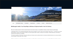 Desktop Screenshot of bioenergetic-health.com